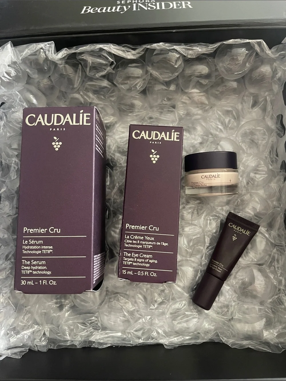 $302 New Set of 4 CAUDALIE Premier cru: serum, eye cream x2, the rich cream
